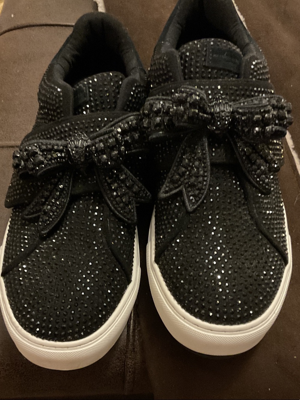 Kurt Geiger London Laney Crystal Embellished Bow Size 41 US Size 10 Retail $188